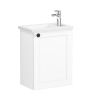 VitrA Root Classic Compact Washbasin Unit With Right-Hand Hinges in Matt White (45cm)