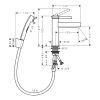 Hansgrohe Finoris Single Lever Basin Mixer 110 with Bidette Hand Shower in Matt Black - 76210670