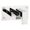 Crosswater Water Square Wall Mounted Basin 2 Hole Set in Chrome - WS121WNC