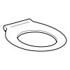 Gerebit Selnova Barrier-free Toilet Seat Ring (45 cm) in White
