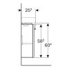 Geberit Selnova Compact Furniture Unit for 40cm Basin in Light Grey - 501487001