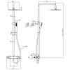 Crosswater Central Multifunction Thermostatic Shower in Matt Black - RM530WM+