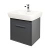 Abacus Simple Wall-hung 1 Drawer Vanity Unit - Anthracite
