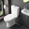 Geberit Selnova Premium Floor Standing Close Coupled Compact WC in White - 500151017