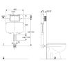Crosswater Taller Concealed Toilet Cistern - WCC57X46+2
