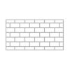 Multipanel Tile Collection Classic Brick Panel in White - MTPBHWH