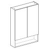 Geberit Selnova Square S Mirror Cabinet With 2 Doors in Hickory - 501266001