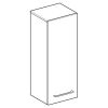 Geberit Selnova Square S Medium Cabinet with One Door in Hickory - 501278001