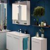 Geberit Selnova Square S Large Mirror Cabinet With 2 Doors in White - 501268001