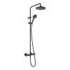 hansgrohe Vernis Blend Showerpipe 200 1jet with Thermostat in Matt Black - 26276670