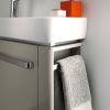 Geberit Selnova Compact Vanity Unit for 50cm Basin with Right Hand Towel Rail in Grey - 501497001