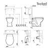 Twyford Alcona Back-To-Wall WC Pan With Horizontal Outlet - AR1438WH