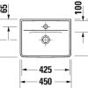 Duravit D-Neo 450mm Handrinse Basin 0738450041