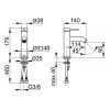 Keuco IXMO Soft Single Lever Basin Mixer 100 in Matt Black - 59502372100