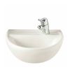 Twyford Sola 500mm Medical Washbasin with 1 Offset Tap Hole