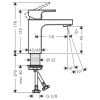 hansgrohe Vernis Shape Single Lever Basin Mixer 100 in Matt Black - 71569670