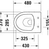 Duravit No.1 Compact Rimless Floorstanding Toilet 21840900002