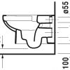 Duravit No.1 Rimless Wall Hung Toilet 25620900002