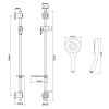 Triton Elina Type 3 TMV Inclusive Bar Mixer Shower with Grab Shower Kit in Chrome - ELITHBMINC3