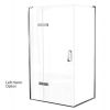 Matki EauZone Plus Hinged Shower Door from Wall and Inline Panel for Corner - 1100mm - Left Hand