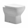 UK Bathrooms Essentials Zaysan Back to Wall Toilet