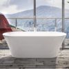 UK Bathrooms Essentials Nelson Acrylic Freestanding Bath
