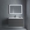 Duravit L-Cube Wall-Mounted 1020mm Two Drawer Vanity Unit in Matt Graphite - LC624204949