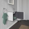 Duravit L-Cube Wall-Mounted 420mm Vanity Unit with Right-Hand Door in High Gloss White - LC6272R2222