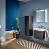 Duravit No.1 Wall-Mounted 490mm Vanity Unit with One Drawer in Matt Graphite - N14280049490000