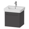 Duravit No.1 Wall-Mounted 490mm Vanity Unit with One Drawer in Matt Graphite - N14280049490000