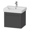 Duravit No.1 Wall-Mounted 540mm Vanity Unit with One Drawer in Matt Graphite - N14281049490000