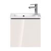 Duravit L-Cube Wall-Mounted 420mm Vanity Unit with Left-Hand Door in High Gloss White - LC6272L2222