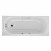 Twyford Opal 1700 x 700mm 2 Tap Hole Single Ended Bath with Chrome Grips - OL8522WH