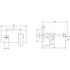 Villeroy & Boch Architectura Square Wall-Mounted Single-Lever Basin Mixer in Matt Black - TVW125003000K5
