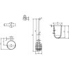 Villeroy & Boch Elements Tender Toilet Brush Set in Chrome - TVA15101600061