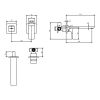 Villeroy and Boch Subway 3.0 Single Lever Wall Mounted Basin Mixer in Matt Black - TVW112007000K5