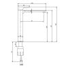Villeroy and Boch Subway 3.0 Tall Single Lever Basin Mixer in Matt Black - TVW112004000K5