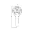 Villeroy and Boch Verve Hand Shower with Three Spray Types in Chrome - TVS109001UK061
