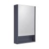 Tavistock Marston Single Door Mirror Cabinet in Matt Dark Grey - MSCAB46DGM