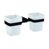 The White Space Legend Double Tumbler and Holder in Black