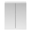 Nuie Arno 600mm Wall Mounted Mirror Cabinet in White