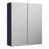 Nuie Arno 600mm Wall Mounted Mirror Cabinet in Blue