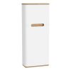 VitrA Sento Compact Tall Bathroom Cupboard with Left-Hand Hinges in Matt White - 66150