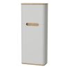 VitrA Sento Compact Tall Bathroom Cupboard with Right-Hand Hinges in Matt Light Grey - 66157