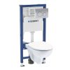 Geberit Duofix 112cm WC Frame with Delta Cistern and Flush Plate - 458118212