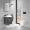 Villeroy and Boch ViConnect Toilet Flush Plate with Dual Flush in Glossy Black