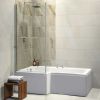 Origins Gallatin Left Hand L Shape Premier Shower Bath - 1675mm