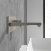 Villeroy & Boch Architectura Square Wall-Mounted Single-Lever Basin Mixer in Brushed Nickel - TVW12500300064