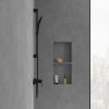 Villeroy & Boch Architectura Square Single-Lever Shower Mixer in Matt Black - TVS125001000K5