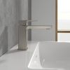 Villeroy & Boch Subway 3.0 Single Lever 155mm Basin Mixer in Brushed Nickel - TVW11200300064